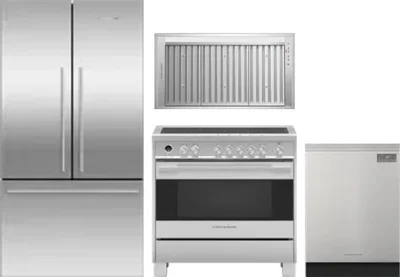 4 Piece Package Includes Refrigerator, Range, Hood And Dishwasher